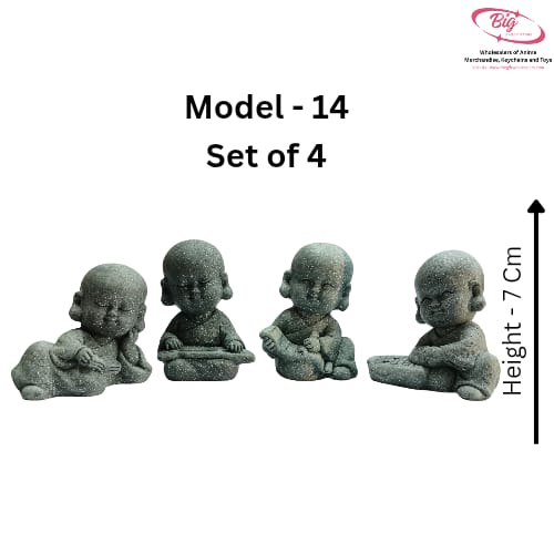 Stone Monks set of 4  ( Model -14 )