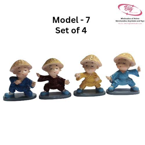 Taekwoundo monks set of 4 - Model 7
