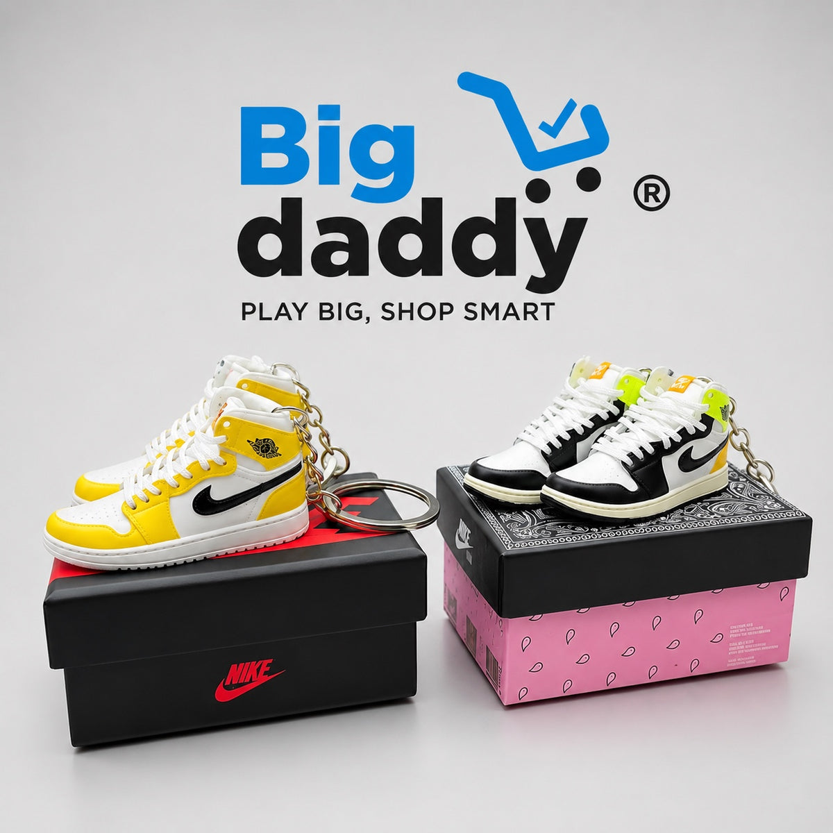 Mini shoes miniature in box with keychain pack of 3 ( Net price - 155 )