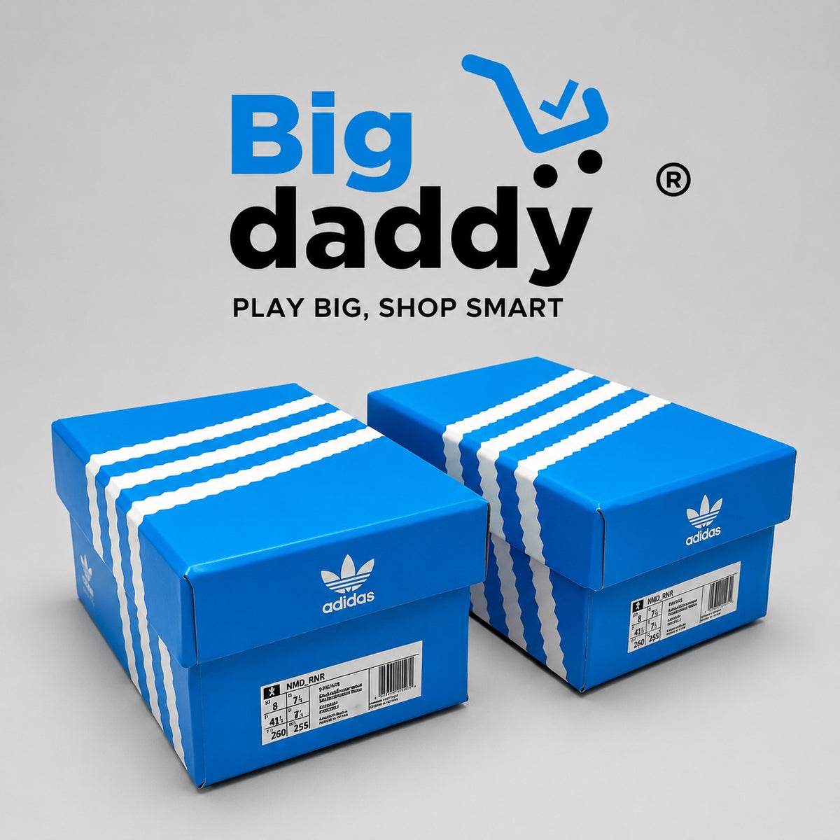 Mini Adias shoes with real lace & keychain in og box