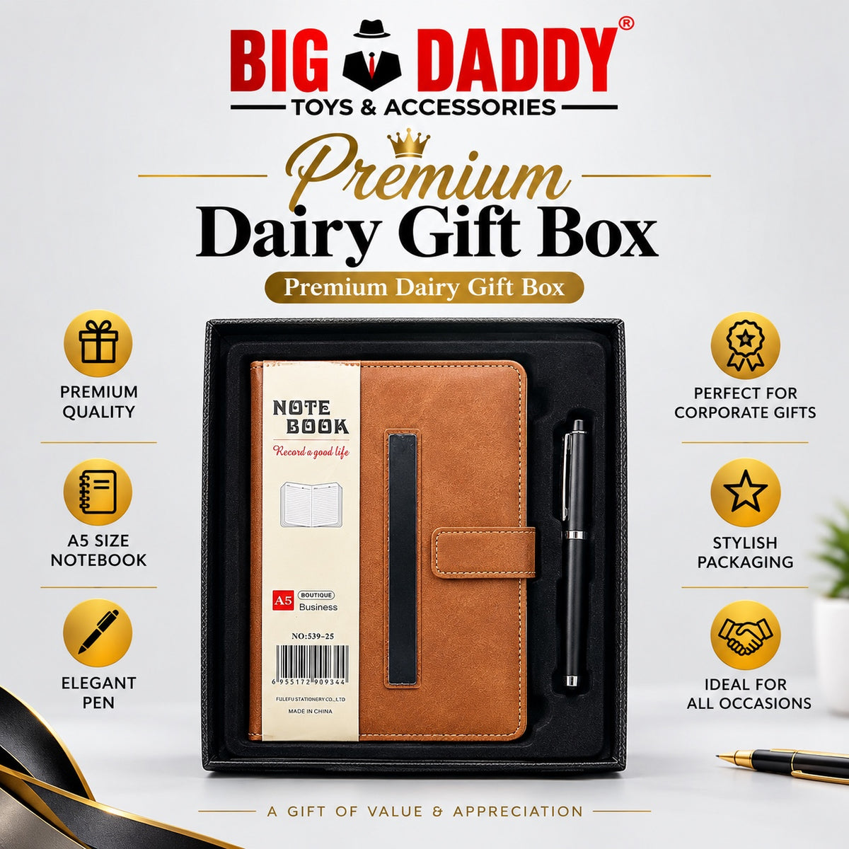 Premium Diary gift box With pen  Model 6