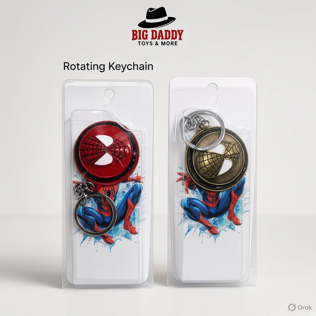 Spidy main face  mix Rotating keychain  keychain Pack of 5 ( Net price -45 )