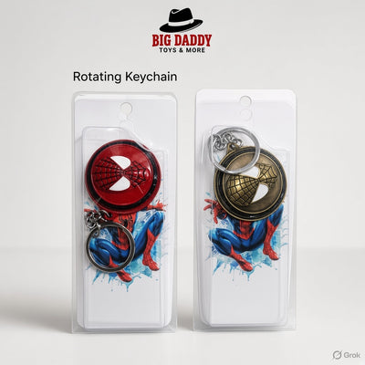 Spidy main face  mix Rotating keychain  keychain Pack of 5 ( Net price -45 )
