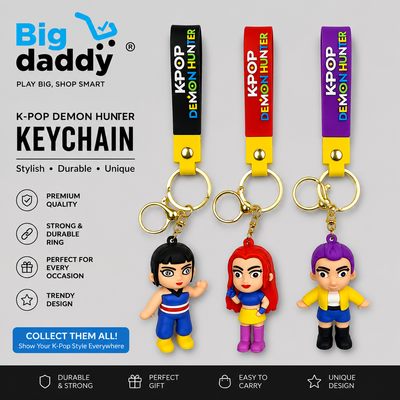 6pcs - k pop hunter Rubber keychain (eff price 35)