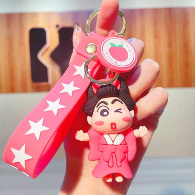 3pcs - shinchan pink Rubber keychain (eff price 35)