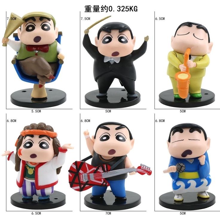 Shinchan Music Industry Set of 6