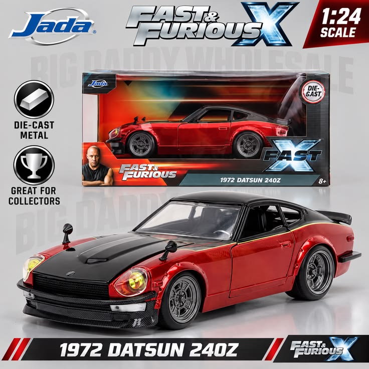 Jada Toys Fast & Furious 1972 Datsun 240Z 1:24 Die-Cast Car