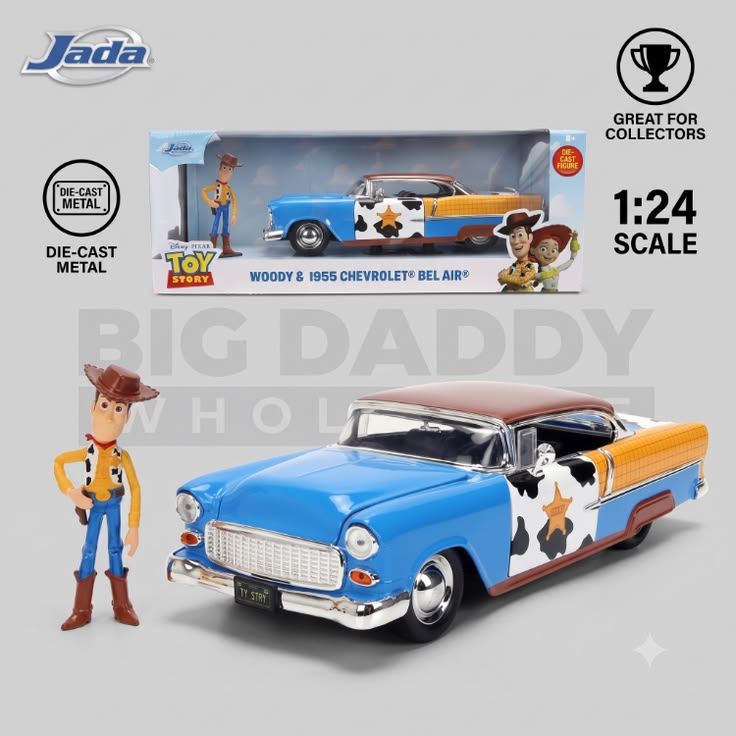 Jada Toys Toy Story 1955 Chevrolet Bel Air 1:24 Die-Cast Car