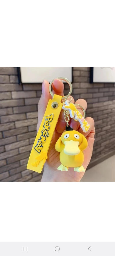 3pcs - pokimon duck Rubber keychain (eff price 35)