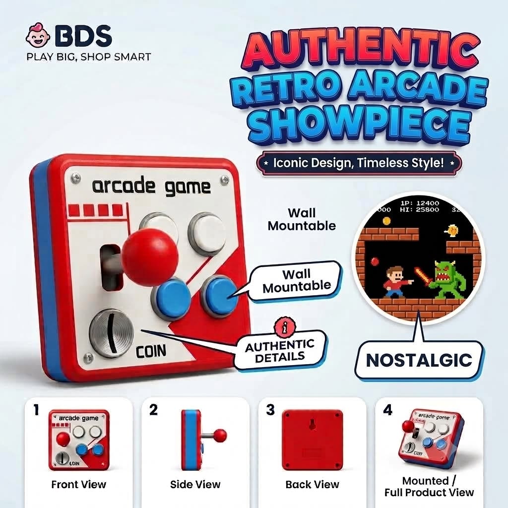 3pcs - Arcade Game Wall Showpeice net price 85