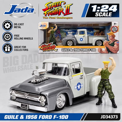 Jada Toys Street Fighter 1956 Ford F100 Pickup 1:24 Die-Cast Car