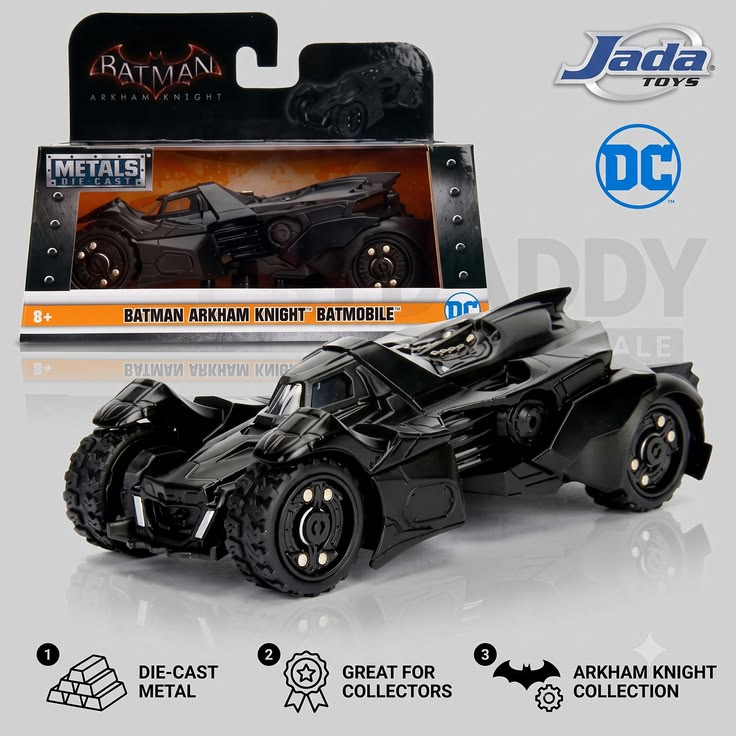 Jada Toys Batman 2015 Arkham Batmobile 1:32 Die-Cast Car