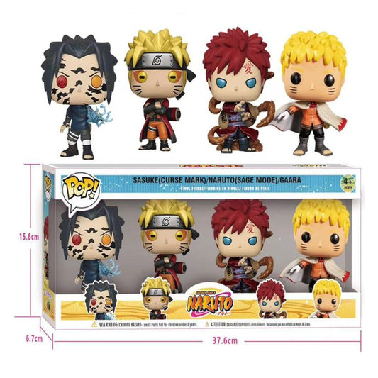 Set of 4 Natuto set A  set - fun pop figure net price 150