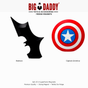 Super hero plastic Fridge magnet Mix design  Pack of 3 ( Net price -75 )