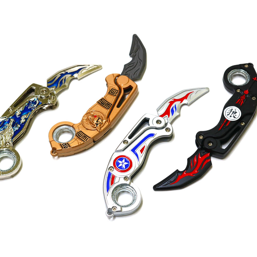 New mini Demon slayer spinner mix Anime knife Pack of 3 (net price - 140)