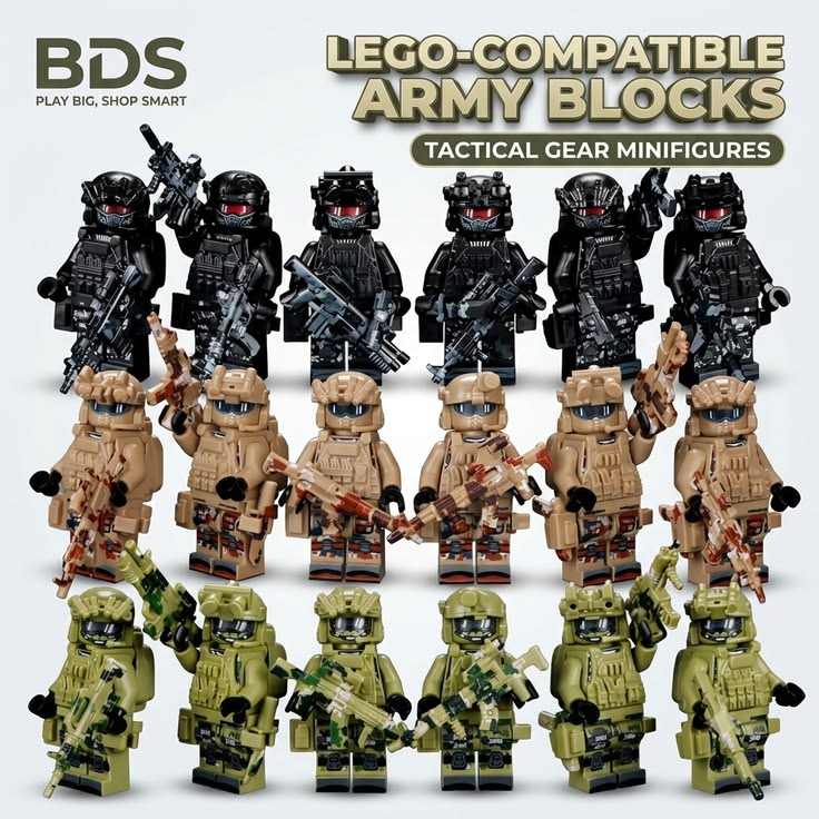 18 pcs Swat Army lego compatible blocks