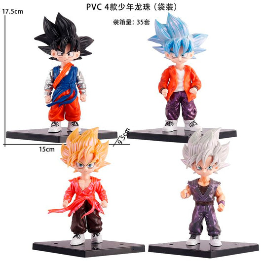 Super son goku set of 4 dbz figure