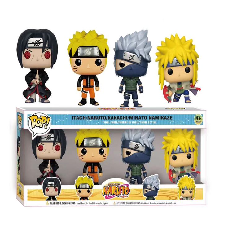 Set of 4 Natuto set B  set - fun pop figure net price 150