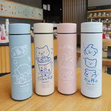 Bear print mix design temperature water bottle Pack of 3 ( eff price - 148 )