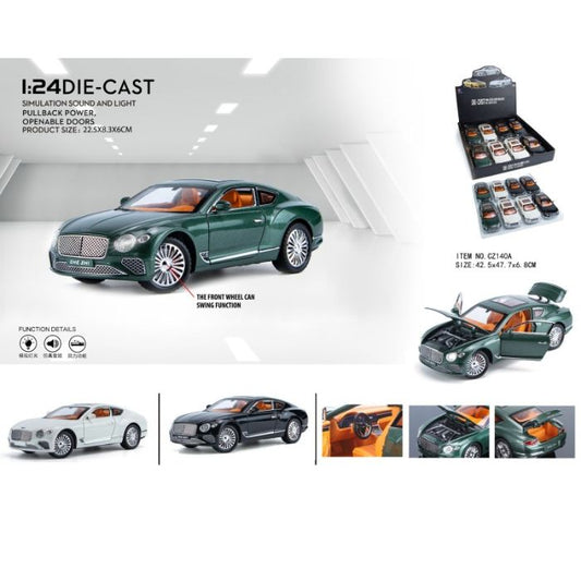 8pcs Display Box  - 1:24 Benatley Continental. Net price 729 Rs