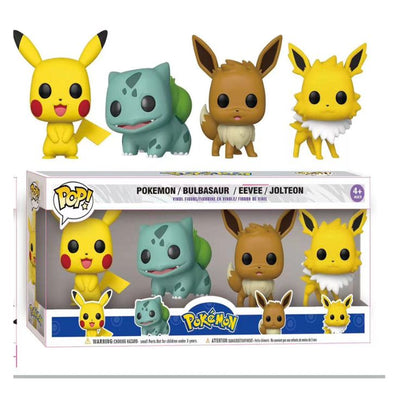 Set of 4 - pekachu pop figures net price 150