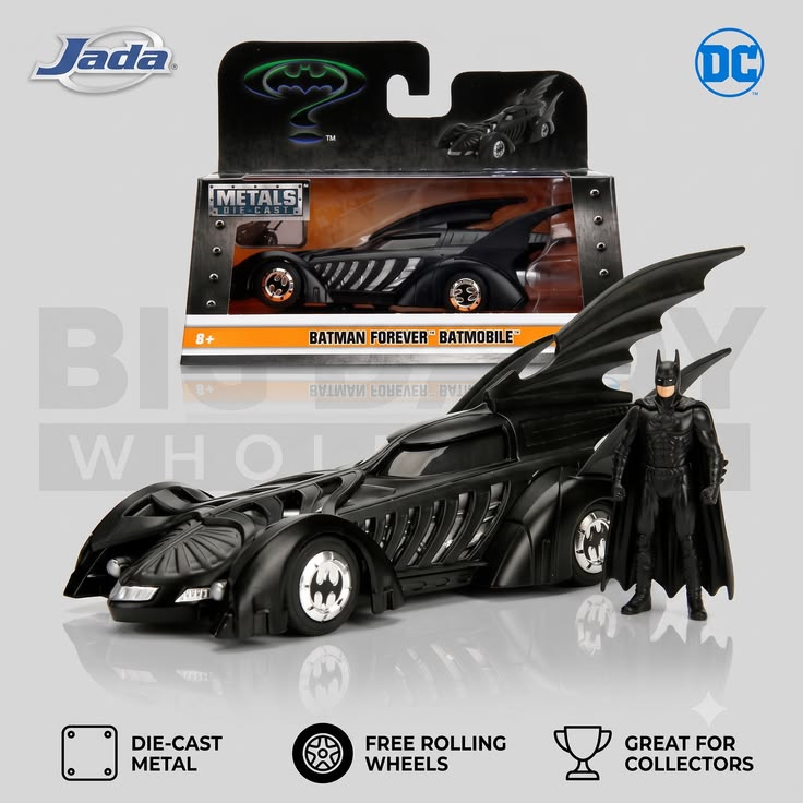 Jada Toys Batman 1995 Movie Batmobile 1:32 Die-Cast Car