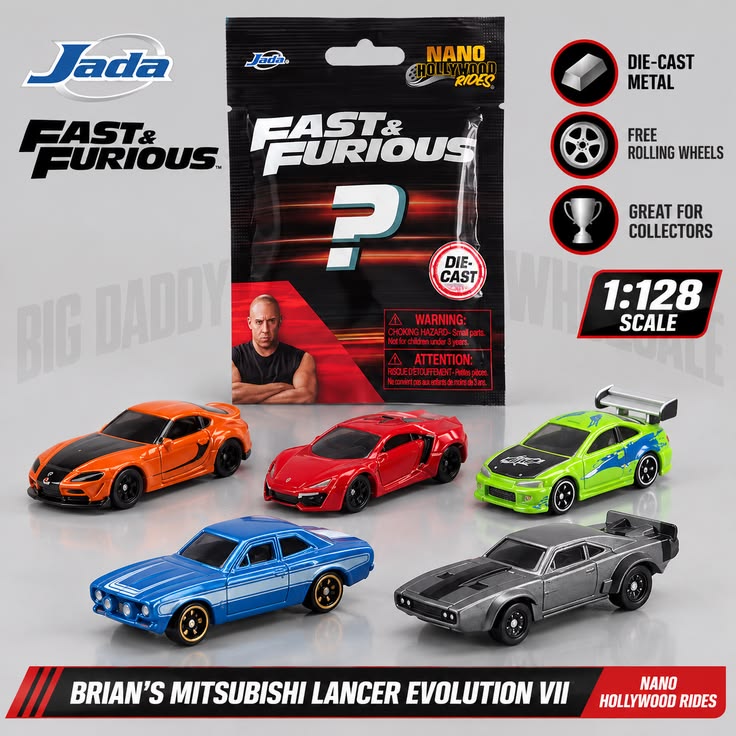 24pc - Jada Toys Fast & Furious Mini Car net price 239