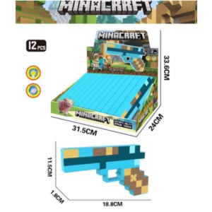 12pcs- Mycraft Music  with lightsPistol net price 119