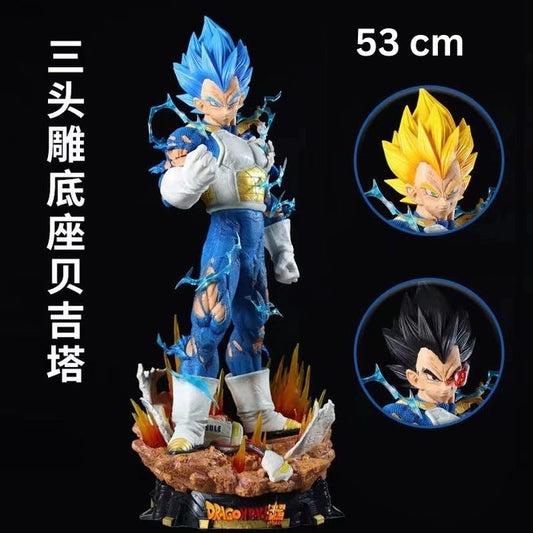 53 cm Giant Jumbo 3 face Vegeta Goku DBZ (with Light)