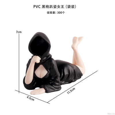 Mysterious Black Robe Queen lying