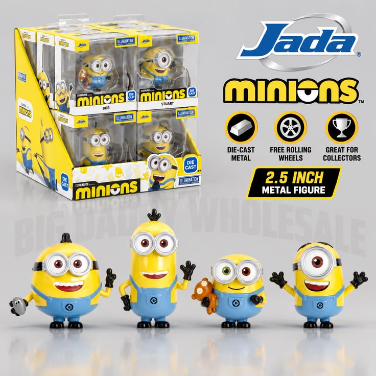 12pcs - Jada Toys Minions 2.5" Metal Figure Net price 690