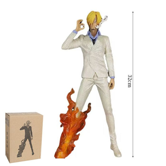 32 cm paisa wasool white sanji figure ciggrate