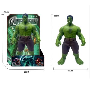 13 (33cm)inch high quality rubber HULLK, joints can rotate