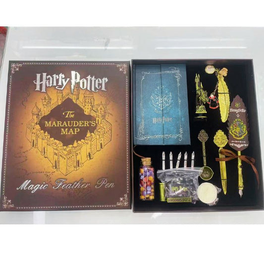 HP magic boy blue diary, ink, nib and accessories pen set