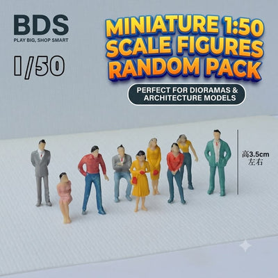 100 pcs - 1:50 scale man figures