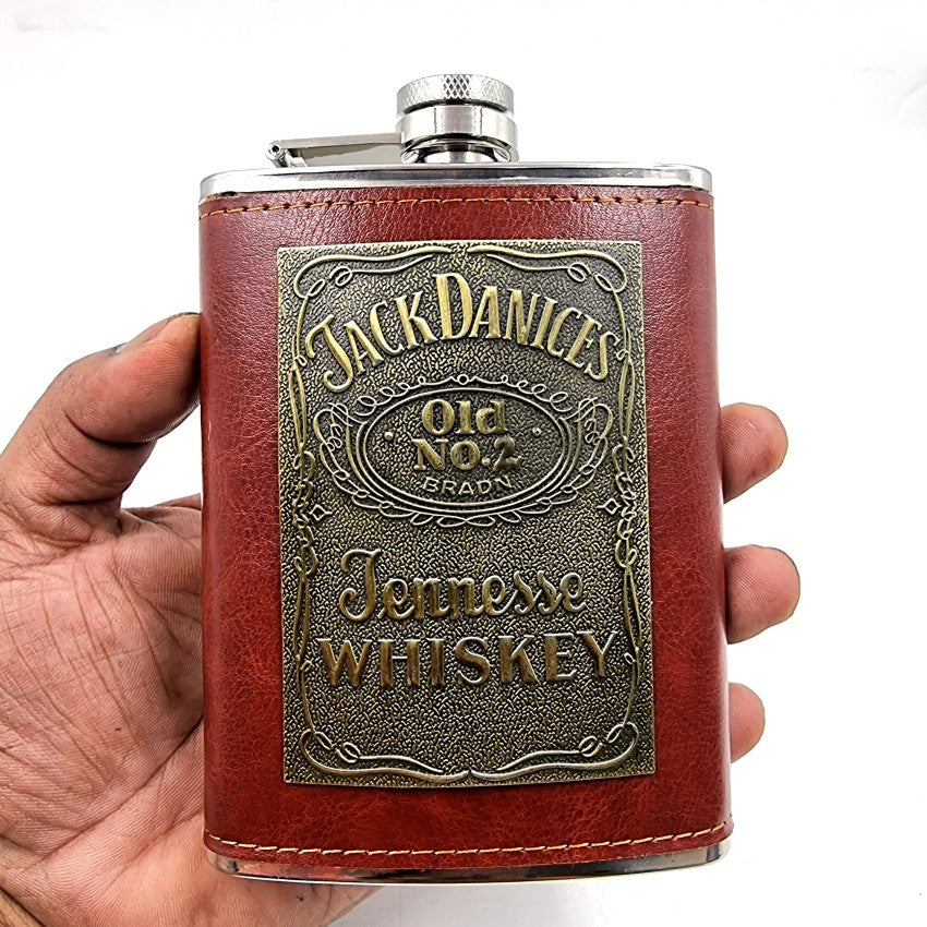 JD brown 3d Hip flask 9oz