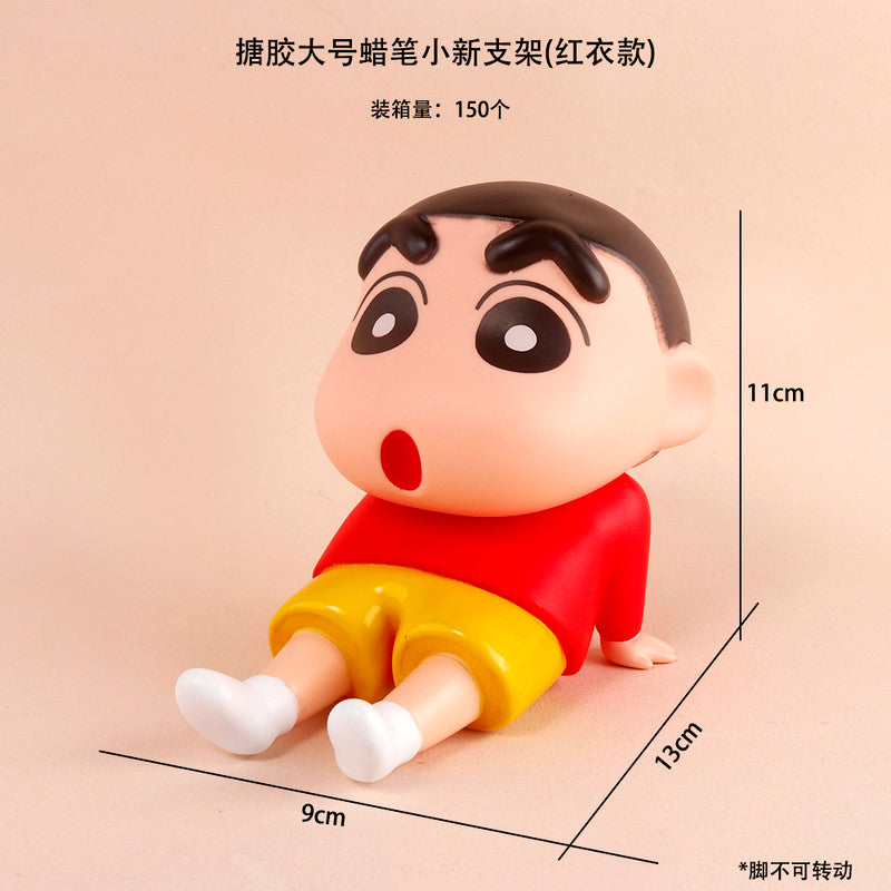 Red Shinchan sitting cute figure