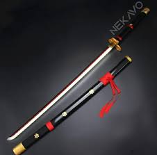 LED - Enma Black 104 Cm Wooden Katana fully assembled