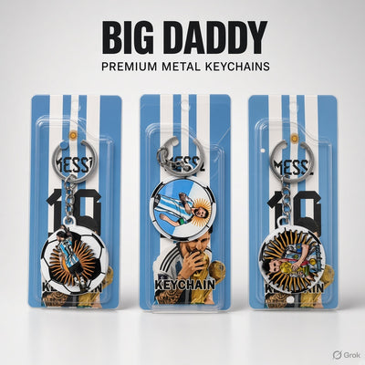 Messi  mix design Rotating keychain  ( Pack of 10 ) net price - 45