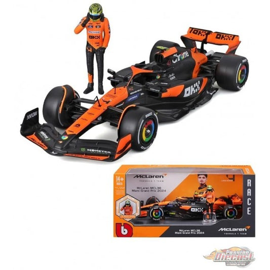 Buraggo 1:24 big size Car # 4 / # 81 with driver