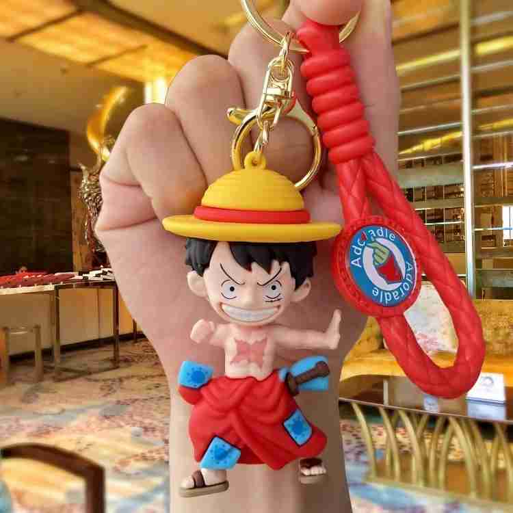 Monkey D.Luffy rubber keychain pack of 3 (eff price 43)