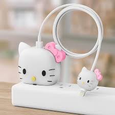 3 pcs- Hello Kitty 20W Iphone Silicone Charger Cover (Net Price 65)