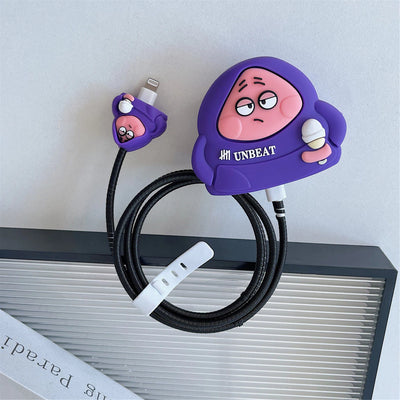 3 pcs- Shinychan Jacket 20W Iphone Silicone Charger Cover (Net Price 65)