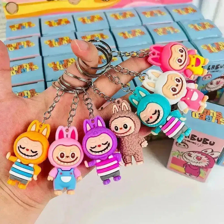 24 Pc - (1 Box) Labubu Toy Keychain Blind Box (Eff price 44/pc)