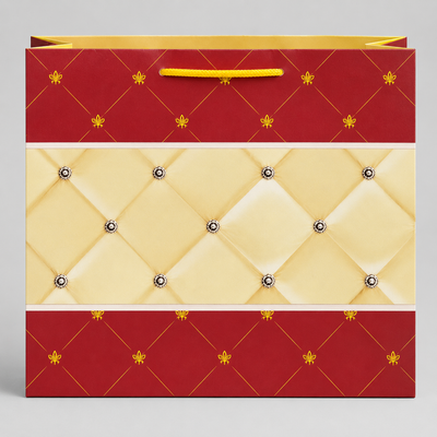 Red box theme jumbo size paper gift bag (Pack of 12)