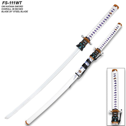 New Onimaru Volvorant white fully assembeled katana 104 cm