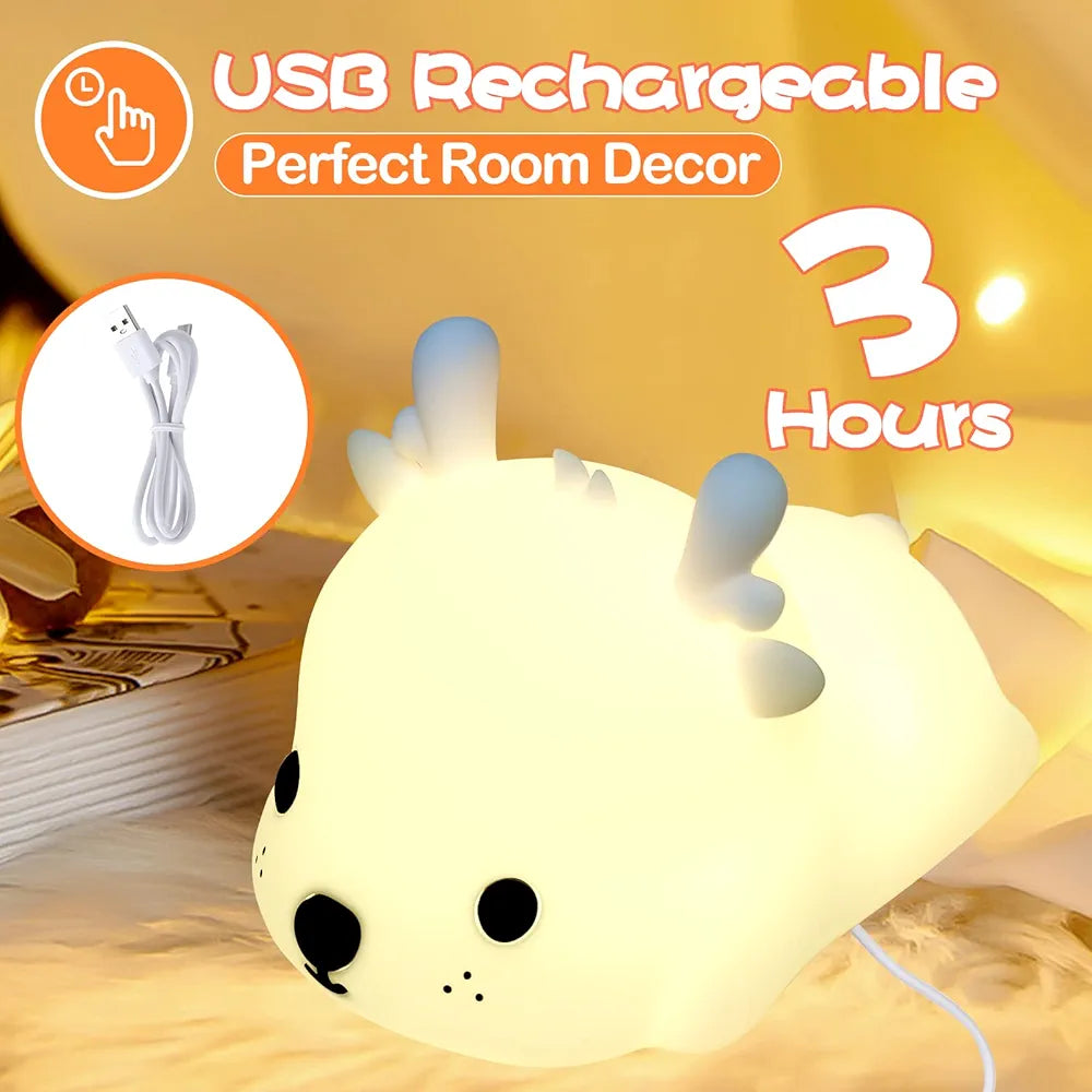 Cute Deer Sillicon Night Lamp