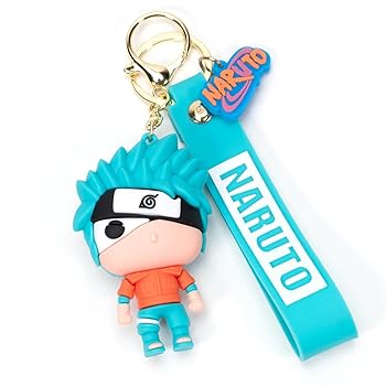 New Natuto S.Blue Cute Rubber Keychain Pack of 3 (eff price 37)