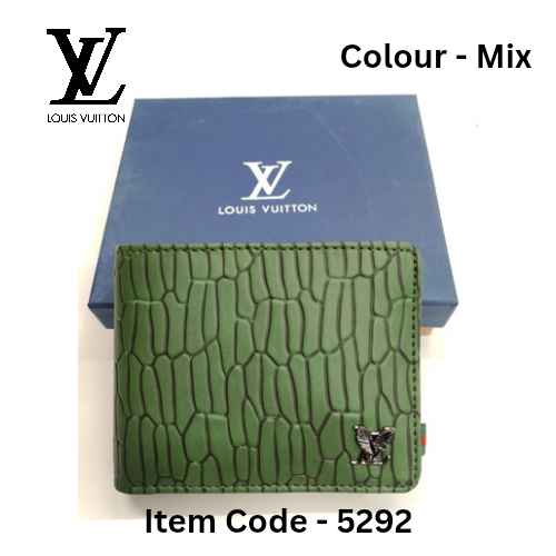 Men's Leather Wallet (Mix Colour) (Item-5292)