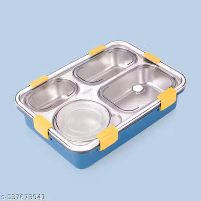 Four Compartment steel lunch box